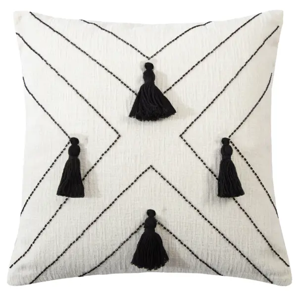 Декоративная подушка Ронда 45x45 см цвет бежевый